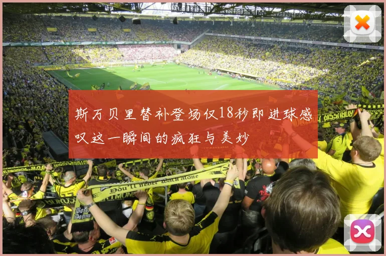 斯万贝里替补登场仅18秒即进球感叹这一瞬间的疯狂与美妙
